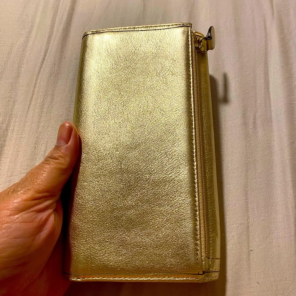 Coach Y2K Legacy Turnlock Wallet, Gold